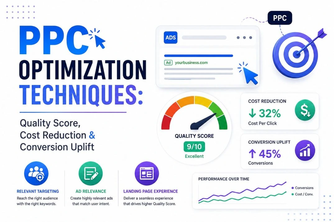 PPC Optimization Techniques: Quality Score, Cost Reduction & Conversion Uplift