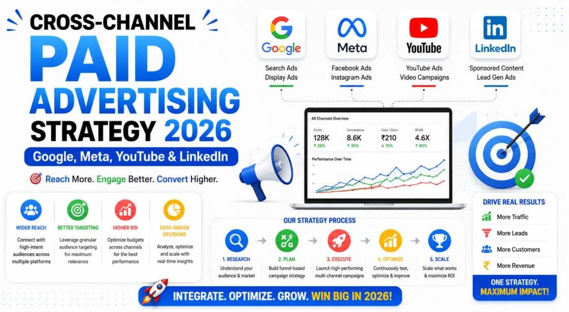 Cross-Channel Paid Advertising Strategy 2026: Google, Meta, YouTube & LinkedIn